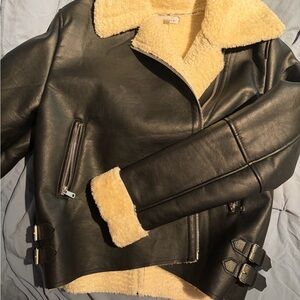 Love Tree Black and Cream Jacket